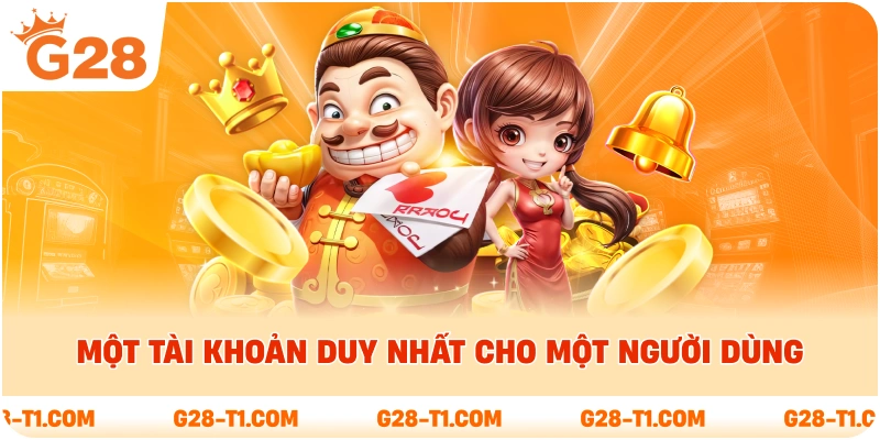Một tài khoản duy nhất cho một người dùng